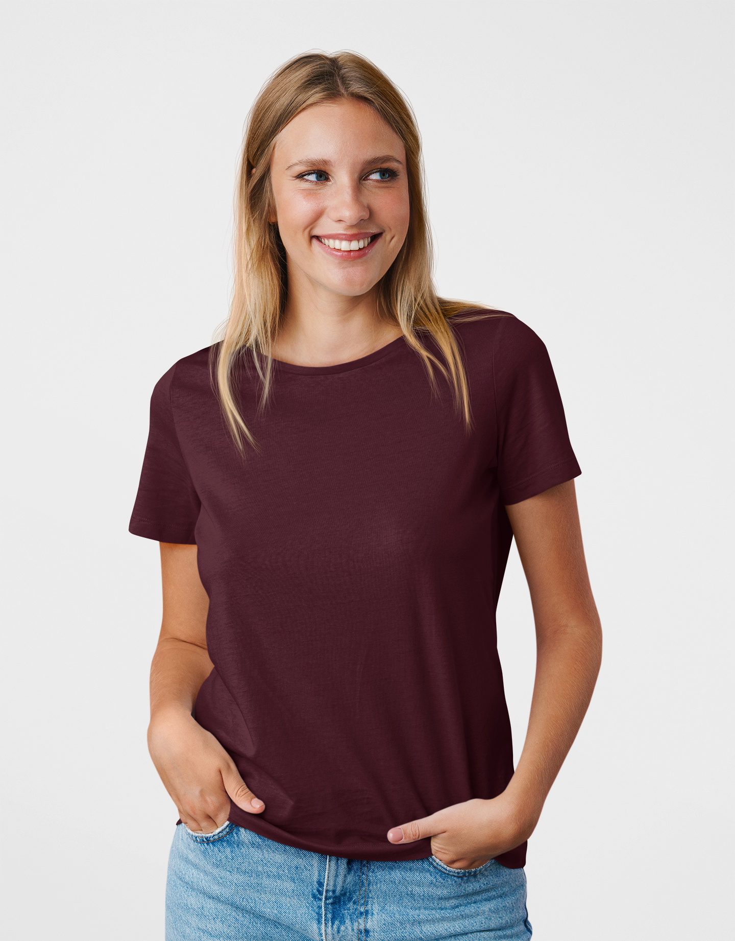 The Essential Women’s Maroon Tee